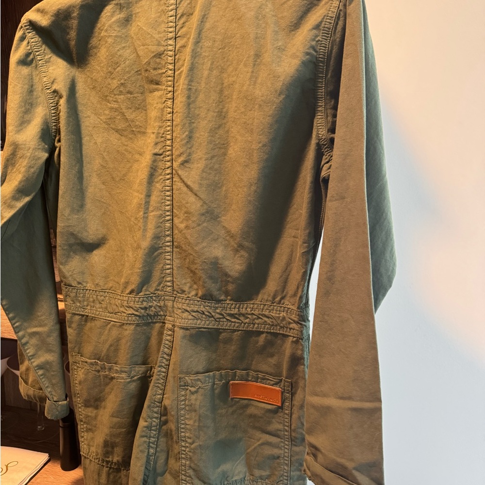 Rivet Utility Green Canvas Looker Jumpsuit - Picture 3 of 6